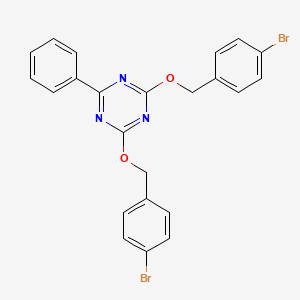 2,4-Bis[(4-bromophenyl)methoxy]-6-phenyl-1,3,5-triazine