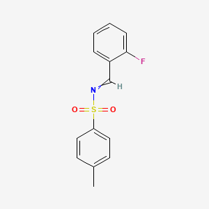 N-[(2-fluorophenyl)methylidene]-4-methylbenzenesulfonamide