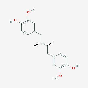 molecular formula C20H26O4 B1251900 (-)-Dihydroguaiaretic acid CAS No. 124649-78-1