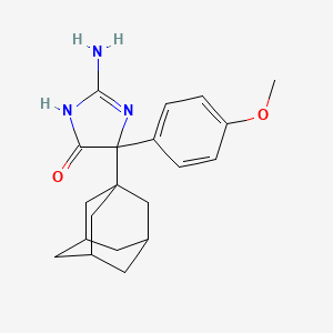 molecular formula C20H25N3O2 B12519064 4-(1-adamantyl)-2-amino-4-(4-methoxyphenyl)-1H-imidazol-5-one 