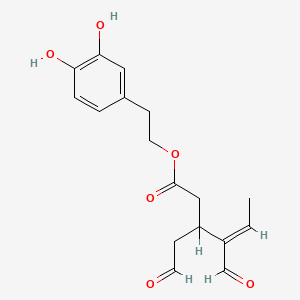 molecular formula C17H20O6 B1251910 脱苦叶苷（二醛形式） 