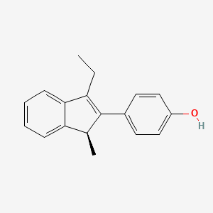 molecular formula C18H18O B1251912 (S)-5-Deoxyindenestrol 