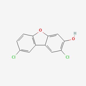 molecular formula C12H6Cl2O2 B1251913 2,8-二氯-3-二苯并呋喃醇 CAS No. 112699-86-2