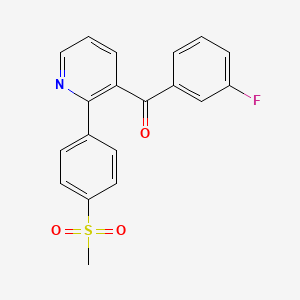 Methanone, (3-fluorophenyl)[2-[4-(methylsulfonyl)phenyl]-3-pyridinyl]-