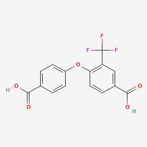 4-(4-Carboxyphenoxy)-3-(trifluoromethyl)benzoic acid