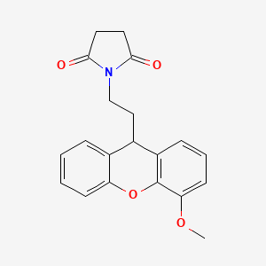 1-[2-(4-Methoxy-9H-xanthen-9-YL)ethyl]pyrrolidine-2,5-dione