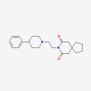 8-[2-(4-Phenylpiperidin-1-YL)ethyl]-8-azaspiro[4.5]decane-7,9-dione