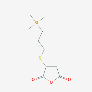 3-{[3-(Trimethylsilyl)propyl]sulfanyl}oxolane-2,5-dione