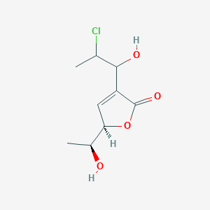 molecular formula C9H13ClO4 B1251950 9-氯-8-羟基-8,9-脱氧阿斯柏内酯 