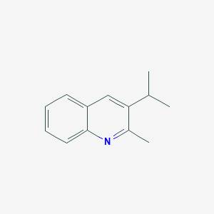 Quinoline, 2-methyl-3-(1-methylethyl)-