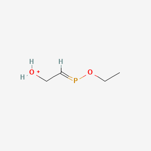 [(2E)-2-(Ethoxyphosphanylidene)ethyl]oxidanium