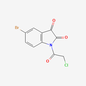 1H-Indole-2,3-dione, 5-bromo-1-(chloroacetyl)-