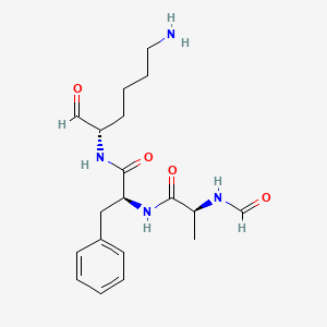 N-Formyl-L-alanyl-N-[(2S)-6-amino-1-oxohexan-2-yl]-L-phenylalaninamide