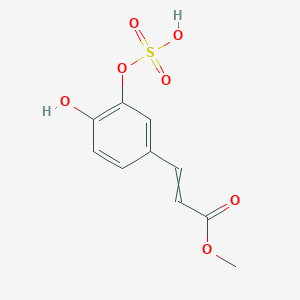 Methyl 3-[4-hydroxy-3-(sulfooxy)phenyl]prop-2-enoate