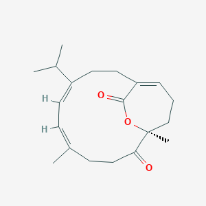 molecular formula C20H28O3 B1251978 Sarcophytolide 