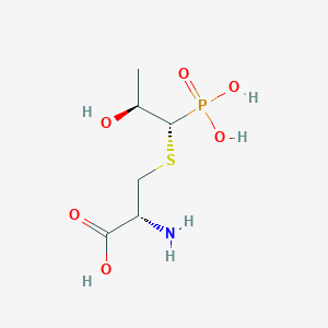 molecular formula C6H14NO6PS B1251985 (2r)-2-Azanyl-3-[(1r,2s)-2-Oxidanyl-1-Phosphono-Propyl]sulfanyl-Propanoic Acid 