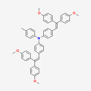 4-(2,2-Bis(4-methoxyphenyl)vinyl)-N-(4-(2,2-bis(4-methoxyphenyl)vinyl)phenyl)-N-(p-tolyl)aniline