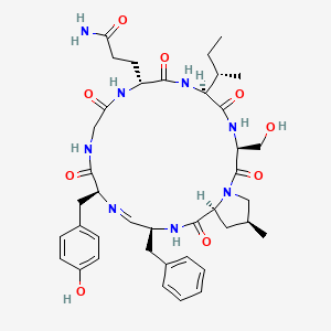molecular formula C40H54N8O9 B1251986 Nostocyclopeptide A2 