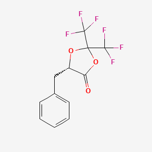 1,3-Dioxolan-4-one, 5-(phenylmethyl)-2,2-bis(trifluoromethyl)-, (5S)-