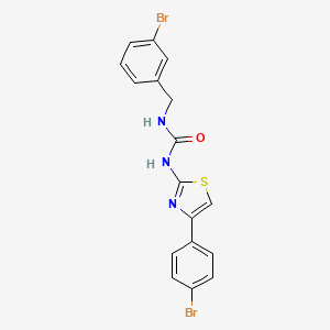 N-[(3-Bromophenyl)methyl]-N'-[4-(4-bromophenyl)-1,3-thiazol-2-yl]urea