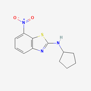 N-Cyclopentyl-7-nitro-1,3-benzothiazol-2-amine