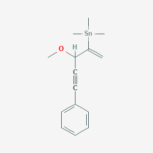 (3-Methoxy-5-phenylpent-1-en-4-yn-2-yl)(trimethyl)stannane