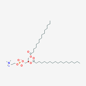 molecular formula C41H82NO8P B1251996 1-十五烷酰基-2-十八烷酰基-sn-甘油-3-磷酸胆碱 