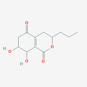 molecular formula C12H16O5 B1251997 7,8-二羟基-3-丙基-4,6,7,8-四氢-3H-异色满-1,5-二酮 