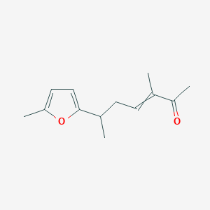 3-Methyl-6-(5-methylfuran-2-YL)hept-3-EN-2-one