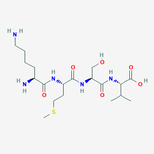 L-Lysyl-L-methionyl-L-seryl-L-valine