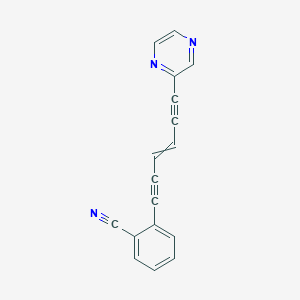 2-[6-(Pyrazin-2-yl)hex-3-ene-1,5-diyn-1-yl]benzonitrile