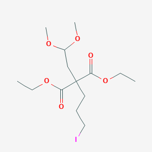 Diethyl (2,2-dimethoxyethyl)(3-iodopropyl)propanedioate