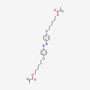 molecular formula C32H42N2O6 B12520085 ((Diazene-1,2-diylbis(4,1-phenylene))bis(oxy))bis(hexane-6,1-diyl) bis(2-methylacrylate) 