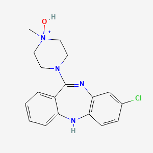 molecular formula C18H20ClN4O+ B12520101 N-oxideclozapine 