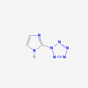 molecular formula C3H3N7 B12520108 (1H-Imidazol-2-yl)-1H-pentazole CAS No. 652148-73-7