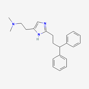 molecular formula C22H27N3 B1252011 Dimethylhistaprodifen 