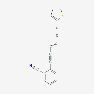 molecular formula C17H9NS B12520135 2-[6-(Thiophen-2-yl)hex-3-ene-1,5-diyn-1-yl]benzonitrile CAS No. 685830-38-0