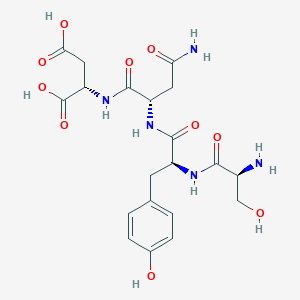 molecular formula C20H27N5O10 B12520141 L-Aspartic acid, L-seryl-L-tyrosyl-L-asparaginyl- CAS No. 652977-14-5