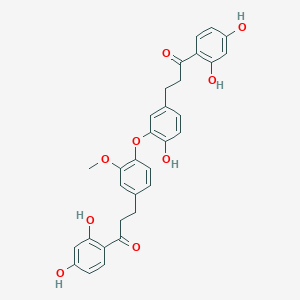 molecular formula C31H28O9 B1252016 Verbenachalcone 