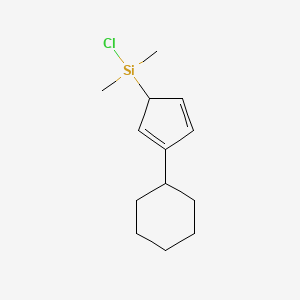 Chloro(3-cyclohexylcyclopenta-2,4-dien-1-yl)dimethylsilane