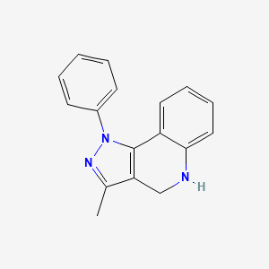 molecular formula C17H15N3 B12520171 3-Methyl-1-phenyl-2,4-dihydro-1H-pyrazolo[4,3-c]quinoline CAS No. 654650-56-3