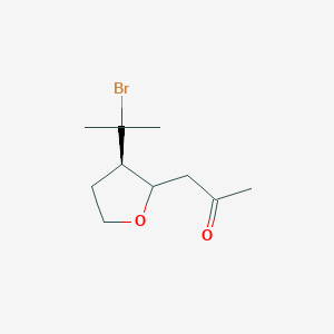 1-[(3R)-3-(2-bromopropan-2-yl)oxolan-2-yl]propan-2-one