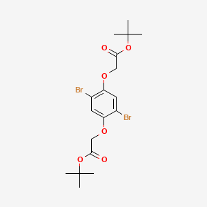 Di-tert-butyl 2,2'-((2,5-dibromo-1,4-phenylene)bis(oxy))diacetate