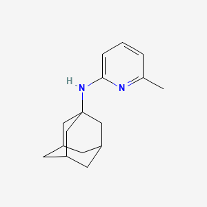 molecular formula C16H22N2 B1252019 N-(1-Adamantyl)-6-methyl-2-pyridylamine 