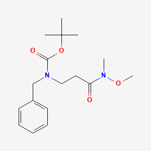 tert-butyl N-benzyl-N-{2-[methoxy(methyl)carbamoyl]ethyl}carbamate