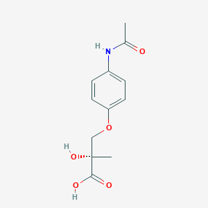 (2S)-3-(4-Acetamidophenoxy)-2-hydroxy-2-methylpropanoic acid