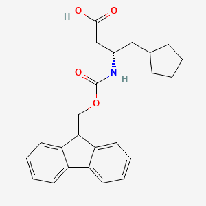 (3S)-4-cyclopentyl-3-{[(9H-fluoren-9-ylmethoxy)carbonyl]amino}butanoic acid