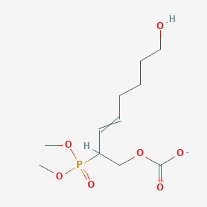 molecular formula C11H20O7P- B12520217 2-(Dimethoxyphosphoryl)-8-hydroxyoct-3-en-1-yl carbonate CAS No. 820233-35-0