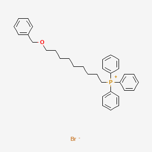 molecular formula C34H40BrOP B12520228 Phosphonium, triphenyl[9-(phenylmethoxy)nonyl]-, bromide CAS No. 651331-83-8