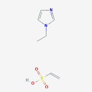 molecular formula C7H12N2O3S B12520232 Ethenesulfonic acid;1-ethylimidazole CAS No. 820208-10-4